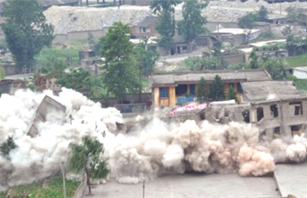 汉源县旧城拆除